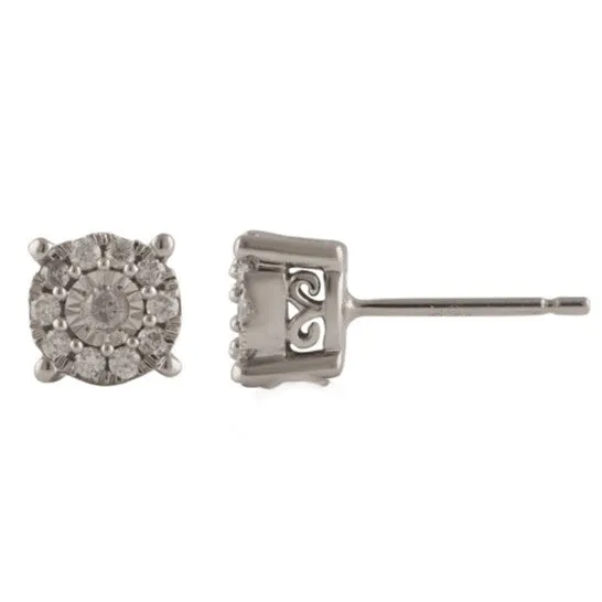 Earrings Original Diamond Muse 025 cttw 10KT White Gold Prong Set Diamond Stud Earrings for Women JMS always