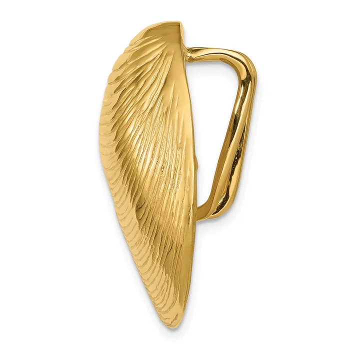 Goldia PreStyled Sets 14k Yellow Gold Clam Shell Slide