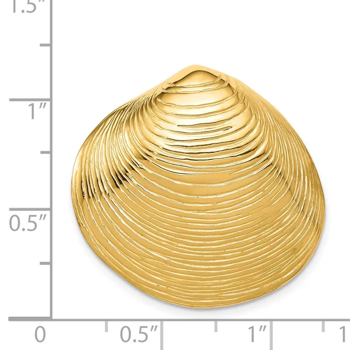 Goldia PreStyled Sets 14k Yellow Gold Clam Shell Slide