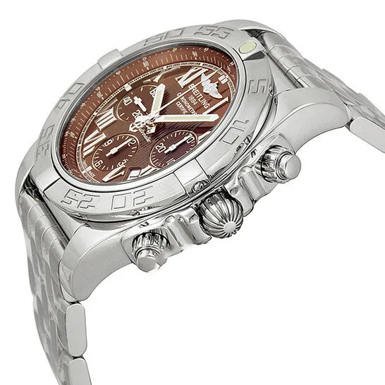 JMS always Bracelets Original Breitling Chronomat B01 Brown Dial Stainless Steel Mens Watch AB011011Q566SS JMS always Bracelets Original Breitling Chronomat B01 Brown Dial Stainless Steel Mens Watch AB011011Q566SS