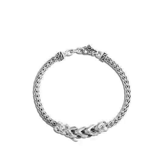 Original John Hardy Asli Classic Chain Station In Silver 355Mm Link Bracelet Bb90366xm JMS always Bracelets