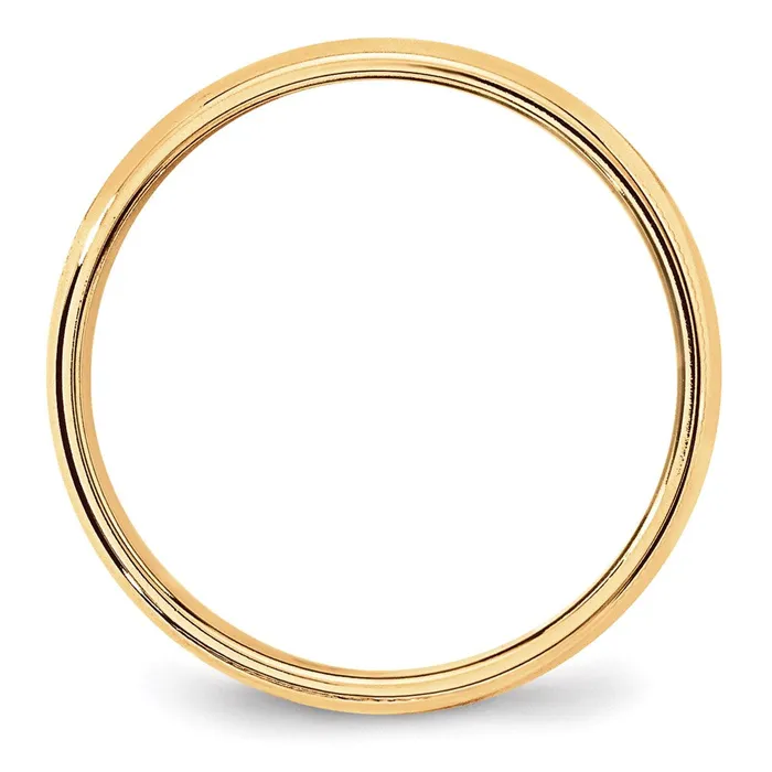 Rings Goldia Solid 18K Yellow Gold 6mm Light Weight Milgrain Half Round MensWomens Wedding Band Ring Size 105 Rings Goldia Solid 18K Yellow Gold 6mm Light Weight Milgrain Half Round MensWomens Wedding Band Ring Size 105