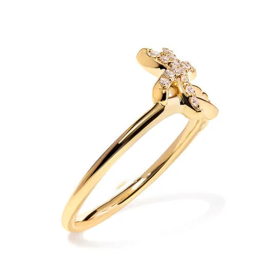 Rings Original Haus of Brilliance 10K Yellow Gold 110 Cttw Diamond Palm Tree Statement Ring HI Color I1I2 Clarity JMS always
