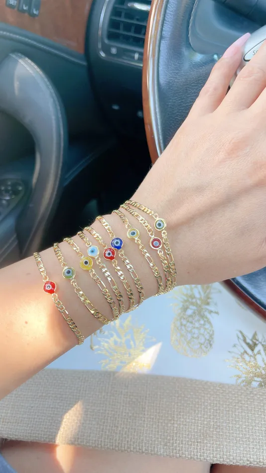 Gold Evil Eye Bracelet MP Jewelry Bracelets