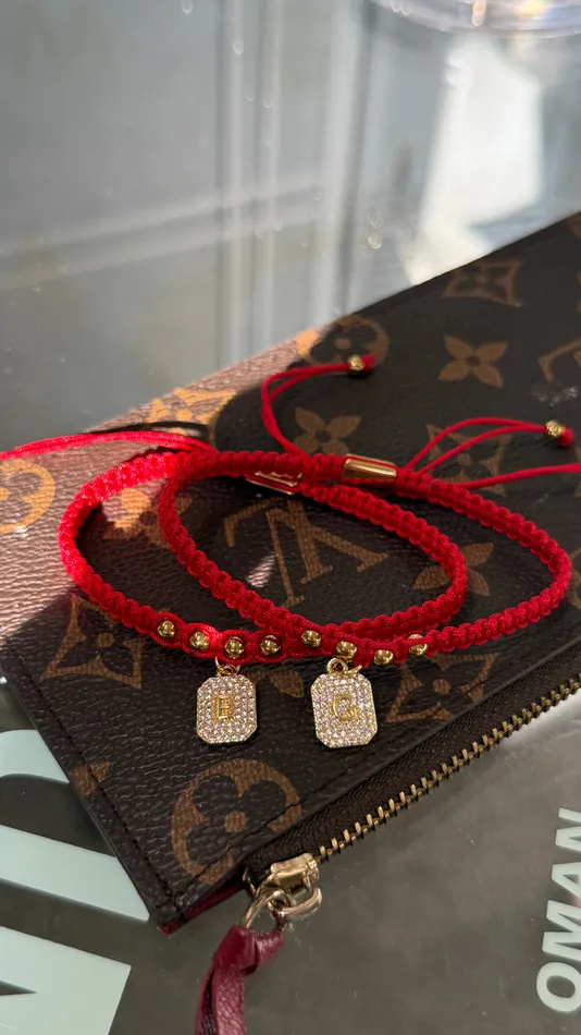 La Cherry Paved Initial Bracelet 1 bracelet MP Jewelry Bracelets
