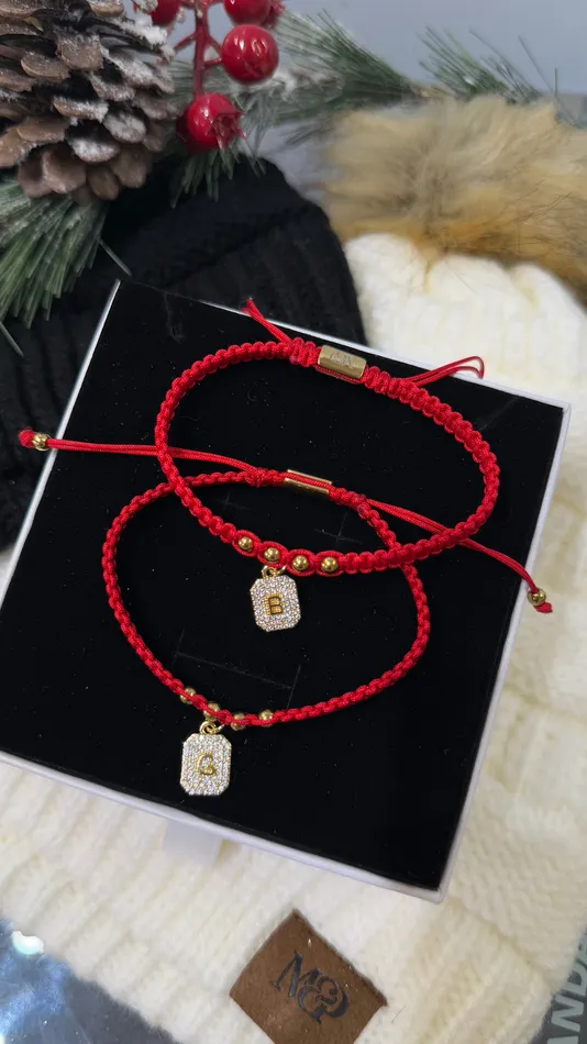 La Cherry Paved Initial Bracelet 1 bracelet MP Jewelry Bracelets