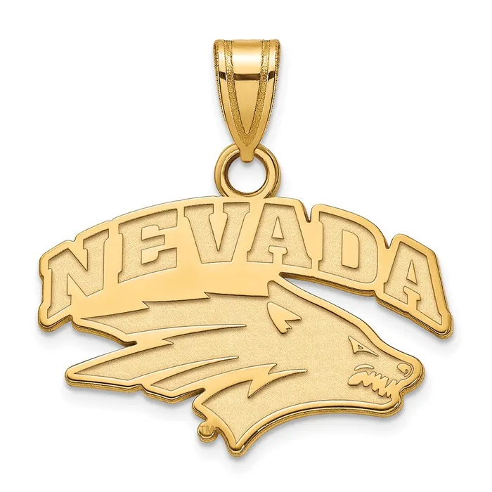 Necklaces Sterling Silver Goldplated University of NevadaReno Small Pendant TreasureFineJewelers