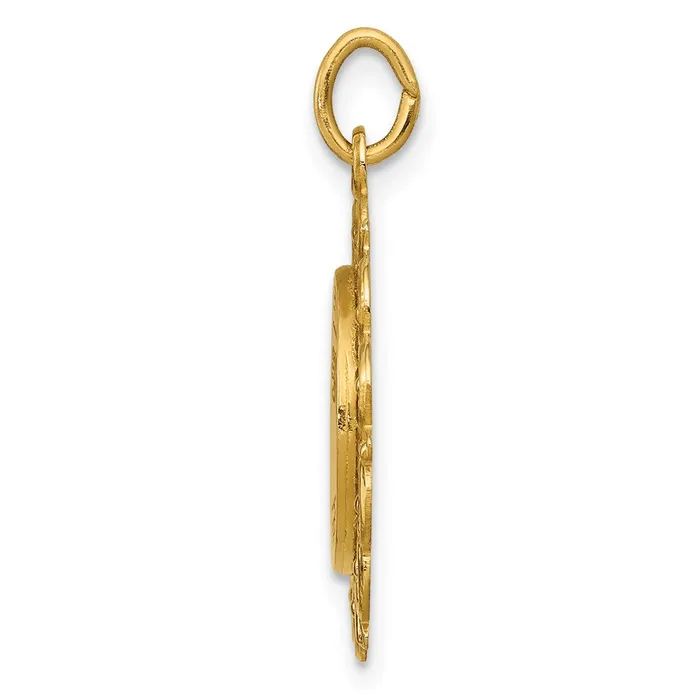 Necklaces TreasureFineJewelers 14k Our Lady of Sorrows Medal Pendant