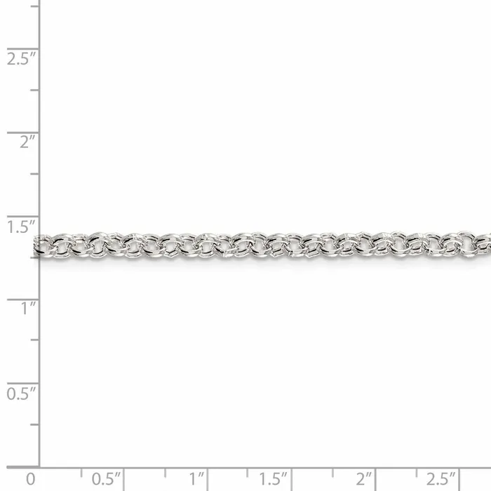 Sterling Silver 425mm Semisolid Rolo Chain TreasureFineJewelers Rings