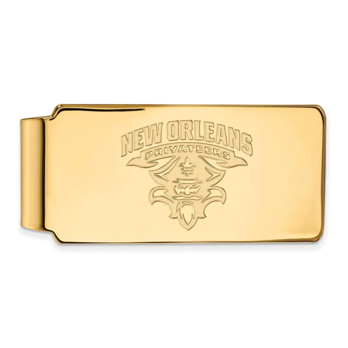 Sterling Silver Goldplated University of New Orleans Privateers Money Clip TreasureFineJewelers Necklaces