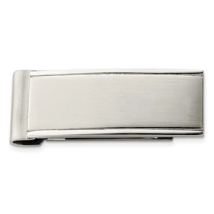 TreasureFineJewelers Bracelets Chisel Stainless Steel Brushed and Polished Money Clip