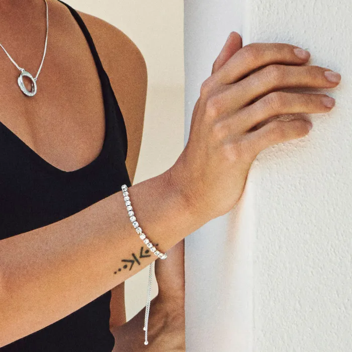 Bracelets Pilgrim Lucia Silver Plated Crystal Bracelet