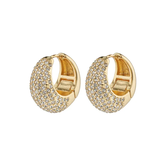 Naomi Gold Plated Crystal Hoops Pilgrim PreStyled Sets