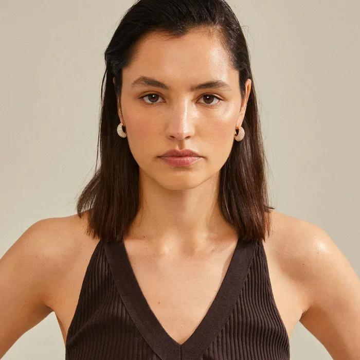 Naomi Gold Plated Crystal Hoops Pilgrim PreStyled Sets