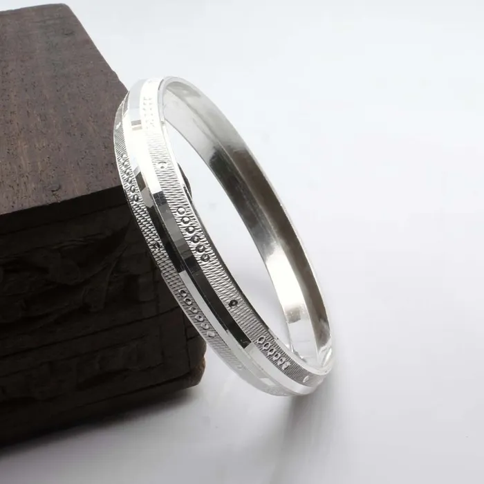 httpswwwkarizmajewelscom Bracelets Real Solid Silver Mens Bangle Bracelet