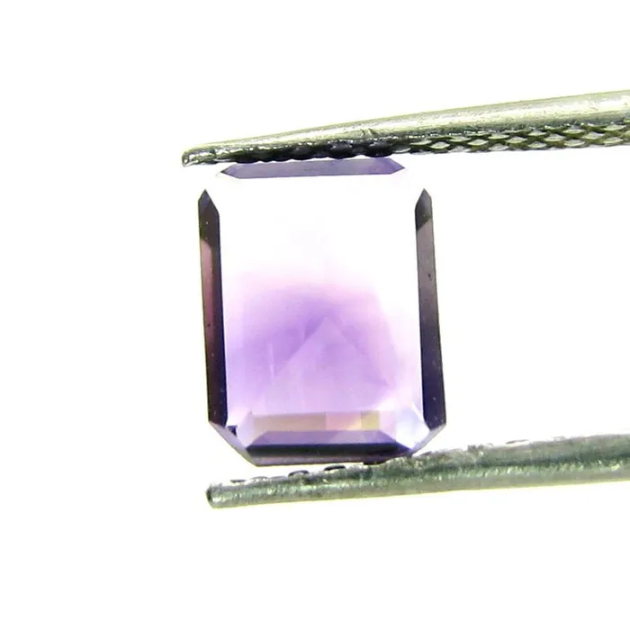 Purple Amethyst Gemstone 13Ct Emerald Cut Shinny Karizma Jewels Earrings