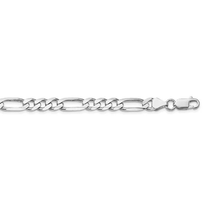 Sterling Silver Rhodiumplated 65mm Figaro ChainWBCQFG180R28 WB Choice Jewelry Rings Sterling Silver Rhodiumplated 65mm Figaro ChainWBCQFG180R28 WB Choice Jewelry Rings