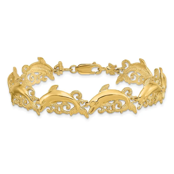 WB Choice Jewelry Bracelets 14k Dolphin BraceletWBCFB159675