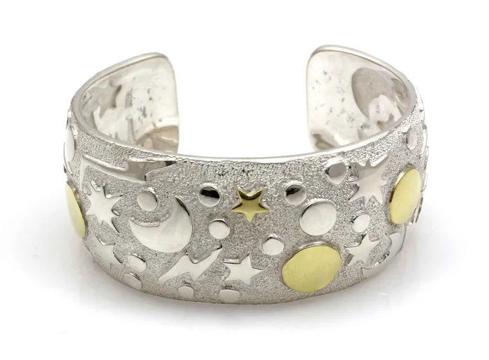 Ben Nighthorse Two Tone Creation Cuff Bracelet Bracelets