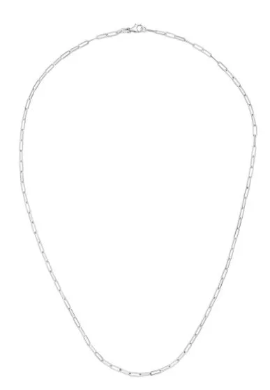 Paperclip Necklace 21 mm Battisti Jewelers Necklaces
