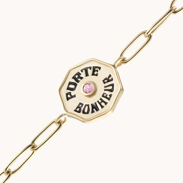 Petite PB Bracelet Pink Sapphire Marlo Laz Bracelets