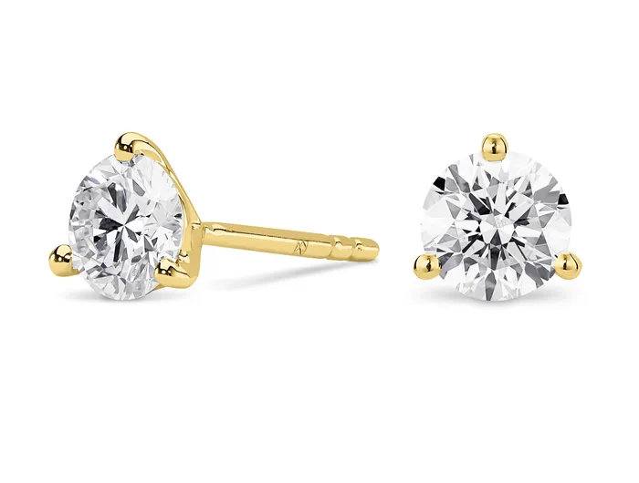 14kt Yellow Gold 200cttw LabGrown Diamond Studs Lightbox PreStyled Sets