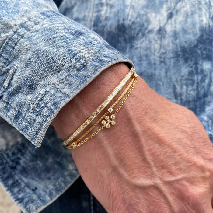 Anne Sportun Bracelets Small Diamond Flower Cluster Festival Bracelet Anne Sportun Bracelets Small Diamond Flower Cluster Festival Bracelet