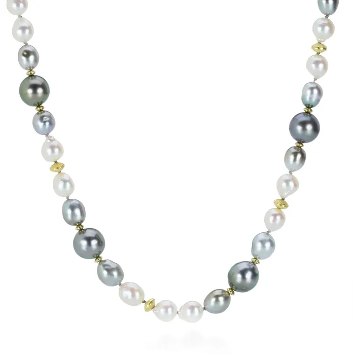 Barbara Heinrich Necklaces Akoya Pearl and Keshi Pearl Necklace