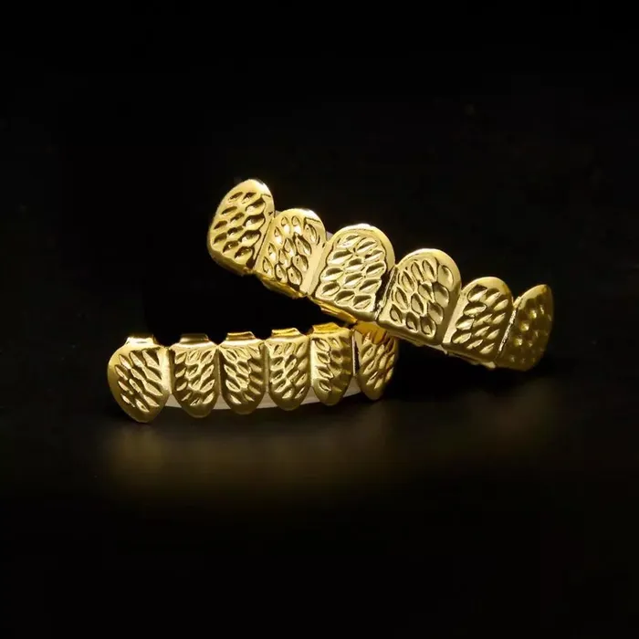 Bling Proud PreStyled Sets 14K Gold Plated HipHop Teeth Grillz