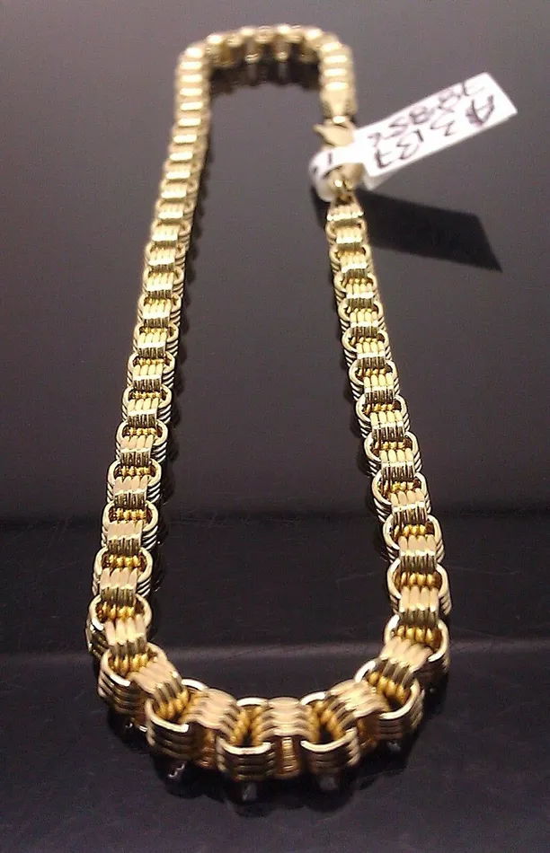Bracelets Gold and Diamond 8 Inch REAL 10k Yellow Gold Byzantine Bracelet Men Women Bracelets Gold and Diamond 8 Inch REAL 10k Yellow Gold Byzantine Bracelet Men Women