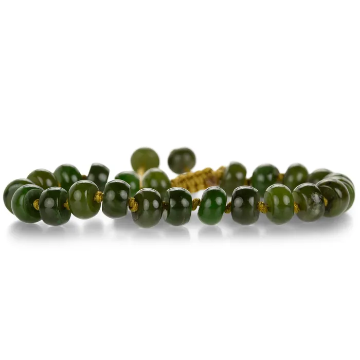 Bracelets Joseph Brooks 8mm Smooth British Columbian Jade Bead Bracelet