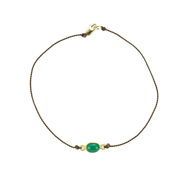 Bracelets Margaret Solow Emerald Cabochon Bracelet