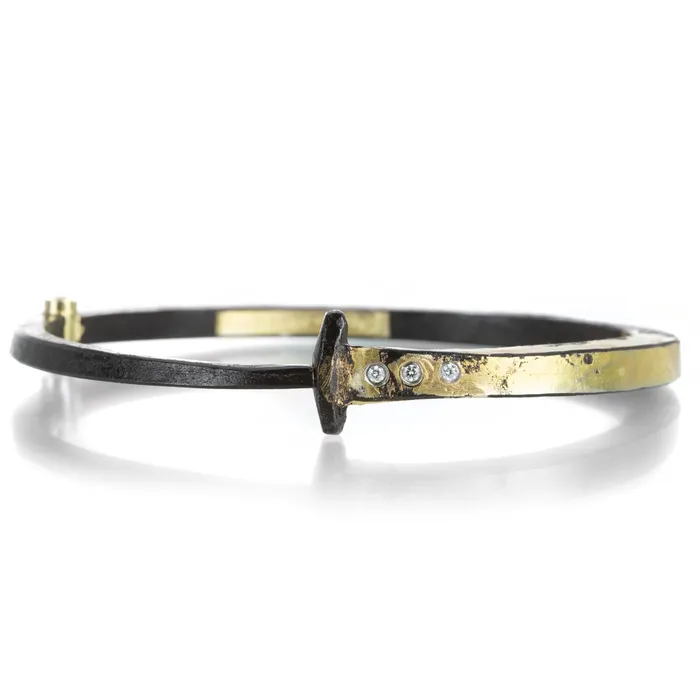 Bracelets Pat Flynn 3 Diamond Splash Nail Bracelet