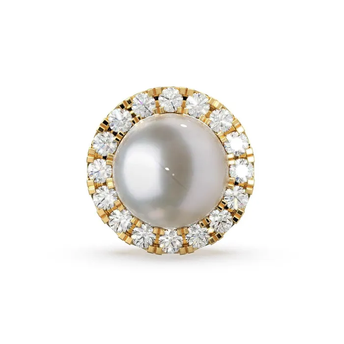 Earrings Jalvi Co Diamond Solid Gold Earring Jacket for 7mm Round Pearl Beads 1ct Diamond Solid Gold Earring Jacket Findings Earrings Jalvi Co Diamond Solid Gold Earring Jacket for 7mm Round Pearl Beads 1ct Diamond Solid Gold Earring Jacket Findings