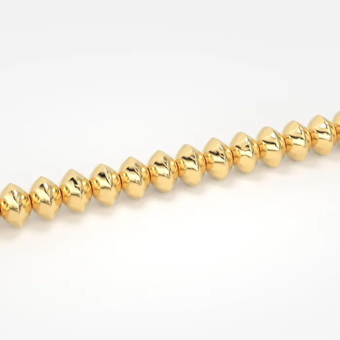 Jalvi Co 4mm 18k Solid Yellow Gold Fancy Textured Rondelle Spacer Beads 20 pieces 2 inches long Strand PreStyled Sets Jalvi Co 4mm 18k Solid Yellow Gold Fancy Textured Rondelle Spacer Beads 20 pieces 2 inches long Strand PreStyled Sets