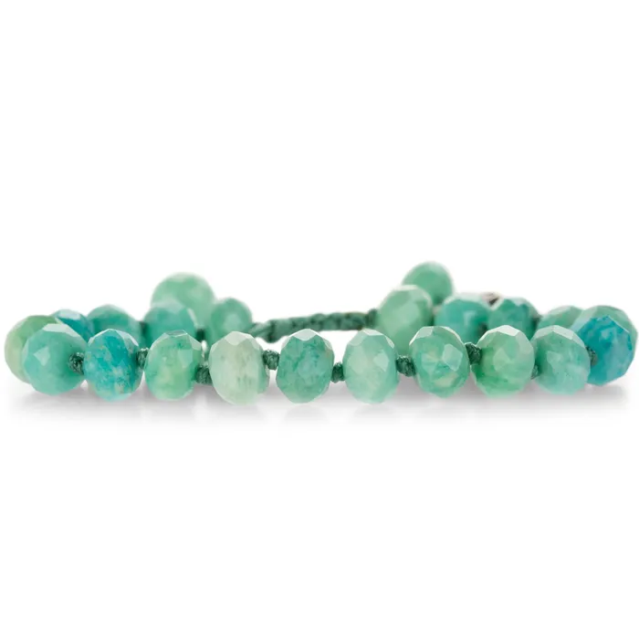 Joseph Brooks Bracelets Faceted 8mm Beaded Peruvian Amazonite Bracelet