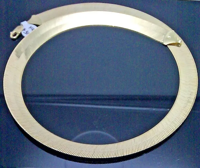 Necklaces 10K Genuine Gold Herringbone Necklace Chain 12 mm 22 inch Mens Women Real Gold and Diamond