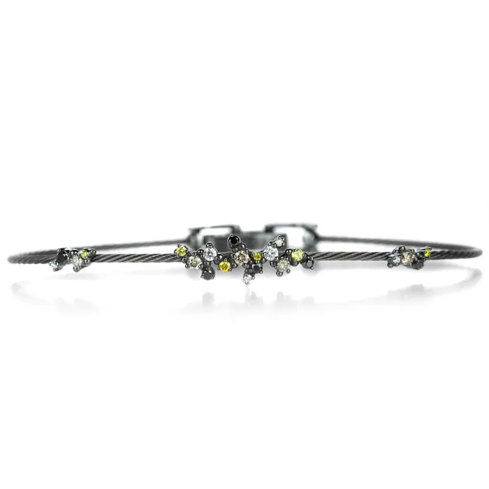 Paul Morelli Bracelets Single Confetti Unity Bracelet in Black Gold