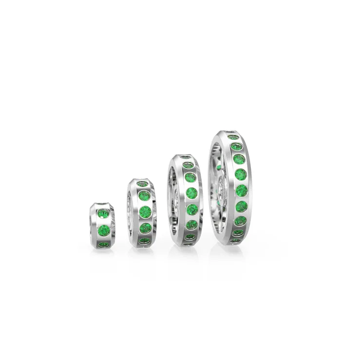 Real Green Emerald 18k Solid Gold Eternity Rondelle Wheel Spacer Handmade Beads Jalvi Co PreStyled Sets Real Green Emerald 18k Solid Gold Eternity Rondelle Wheel Spacer Handmade Beads Jalvi Co PreStyled Sets