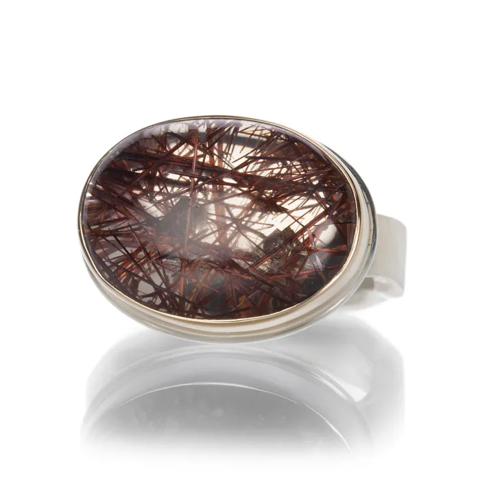 Red Rutilated Quartz Ring Jamie Joseph Rings