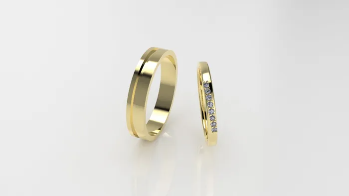 Rings JCM DESIGN JEWELRY 14K Wedding band Rings with 8 MOISSANITE 12mm VS1 each stt prong for men and women Rings JCM DESIGN JEWELRY 14K Wedding band Rings with 8 MOISSANITE 12mm VS1 each stt prong for men and women