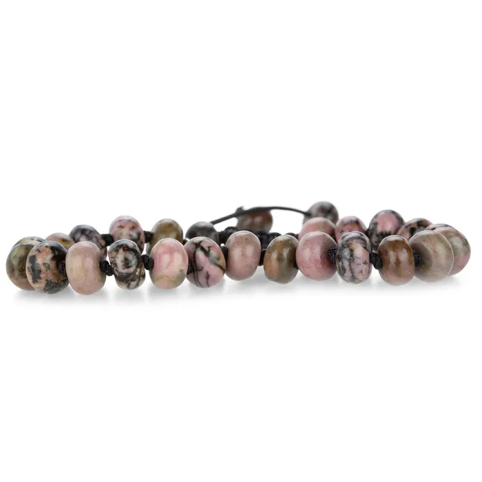 Smooth 8mm Rhodonite Garnet Bracelet Joseph Brooks Bracelets