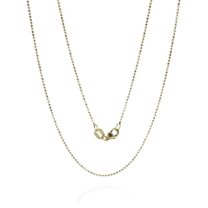 Yellow Gold 1mm Ball Chain 16 Julez Bryant PreStyled Sets