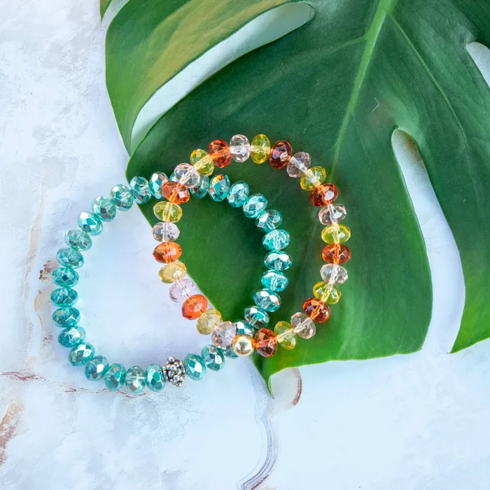 Bracelets Elisa Ilana Ombre Sunrise Beaded Stretch Bracelet