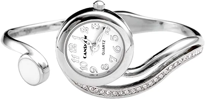 Bracelets sparklingselections Women Casual Elegant Small Dial Bangle Cuff Bracelet Quartz Watch