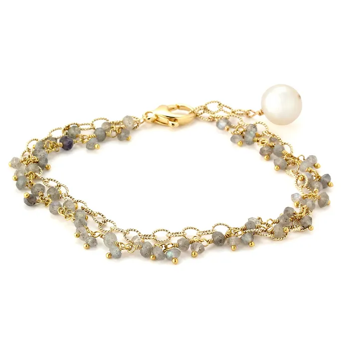 Elisa Ilana Bracelets Labradorite 14KTGF Bracelet347586