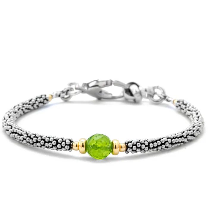 Elisa Ilana Peridot Classic Oxidised Bracelet Bracelets Elisa Ilana Peridot Classic Oxidised Bracelet Bracelets