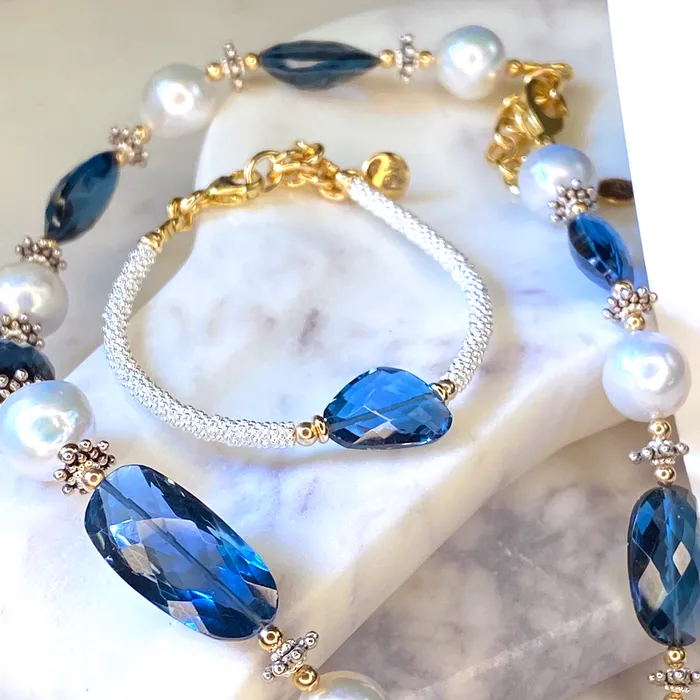 London Blue Topaz Classic Bracelet Elisa Ilana Bracelets
