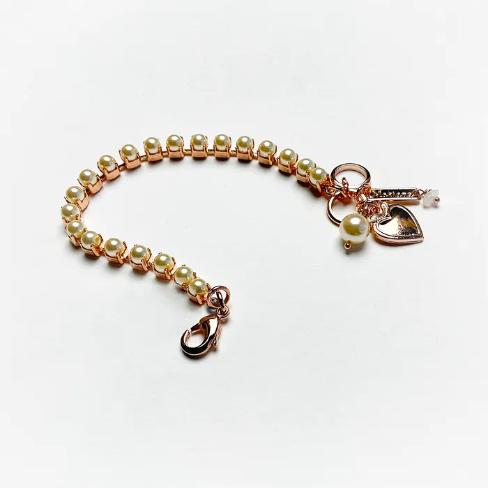 Mariana Round Petite Bracelet in Cream Pearl Bracelets
