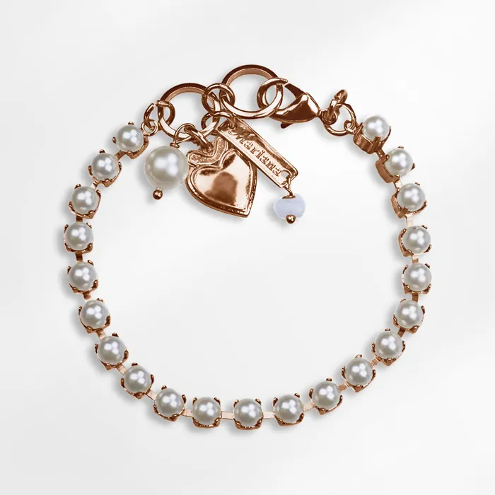 Mariana Round Petite Bracelet in Cream Pearl Bracelets